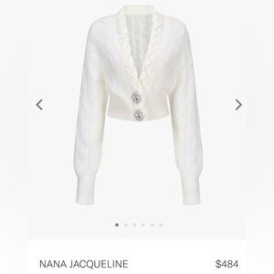 Nana Jacqueline - Carmen Diamond Fuzzy Mohair Knit Sweater